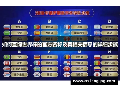 如何查询世界杯的官方名称及其相关信息的详细步骤